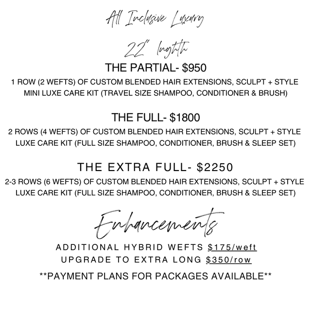 Luxury 22” Extension- “The Partial”